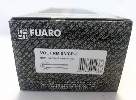  Ручка на дверь с круглой розеткой Fuaro Volt RM SN/CP-3 матовый никель/хром
 
 . . фото 11