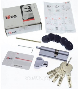 Iseo R7 120мм 55х65 ключ/тумблер никель 
 
Цилиндр от итальянского бренда ISEO (. . фото 6