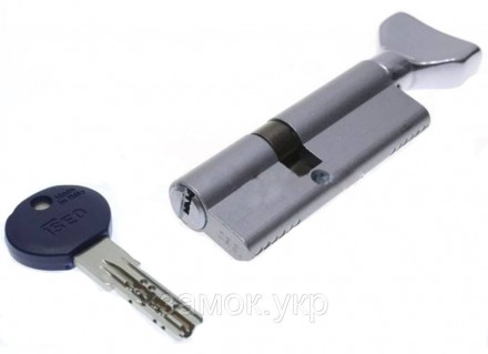 Iseo R7 120мм 55х65 ключ/тумблер никель 
 
Цилиндр от итальянского бренда ISEO (. . фото 8