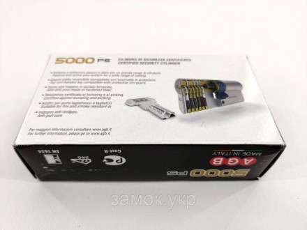Цилиндр AGB SCUDO 5000 ключ/половинка 
 
AGB SCUDO 5000 – цилиндр, обладающий до. . фото 10