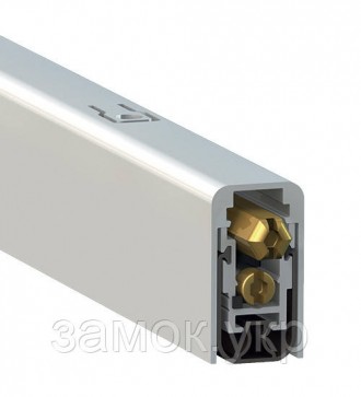 Порог Comaglio 1700 XNS алюминиевый с резиновой вставкой 83-73 мм (Италия). Дніпро. фото 1