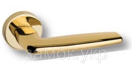 Дверная ручка на круглой розетке System KAYA HA112RO12 GL золото 
 
System KAYA . . фото 2