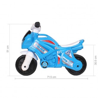 Игрушка «Мотоцикл ТехноК» — детское транспортное средство, которое придется по д. . фото 5