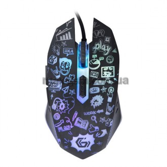 Мышь проводная Gembird MUS-6B-GRAFIX-01, USB black. Запоріжжя. фото 1 Мышь проводная Gembird MUS-6B-GRAFIX-01, USB black. Запоріжжя. фото 1
