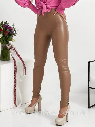 Лосины 
Модель 292
Ткань: эко-кожа 
Размеры: 46, 48, 50, 52
цвет : черный, серый. . фото 9