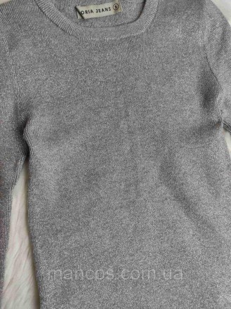 Женский джемпер Gloria Jeans серебристого цвета серый с люрексом
Состояние: б/у,. . фото 3