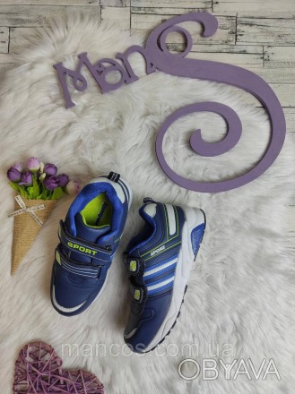 Детские кроссовки Alemi для мальчика на липучке синие 
Состояние: новое
Производ. . фото 1