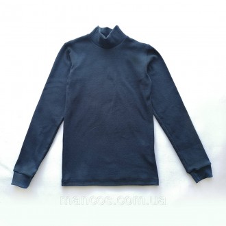 Водолазка детская темно-синяя, с манжетами, SmileTime Classic 152. Кривой Рог. фото 1 Водолазка детская темно-синяя, с манжетами, SmileTime Classic 152. Кривой Рог. фото 1