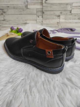 Детские туфли Nasite для мальчика кожаные черные 
Состояние: новое
Производитель. . фото 5