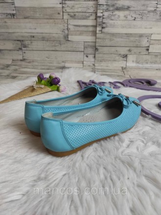 Детские туфли HuaNeng для девочки кожаные лодочки голубые 
Состояние: новое
Прои. . фото 6