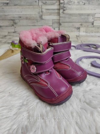 Детские зимние ботинки Tesitex для девочки розовые фуксия на молнии и липучках
С. . фото 7