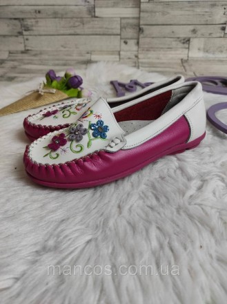 Детские мокасины Kellaifeng для девочки туфли кожаные розовые с белым
Состояние:. . фото 4