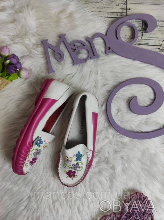 Детские мокасины Kellaifeng для девочки туфли кожаные розовые с белым
Состояние:. . фото 1