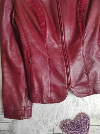 Женская куртка Sirena натуральная кожа красная на молнии
Состояние: б/у, в отлич. . фото 4
