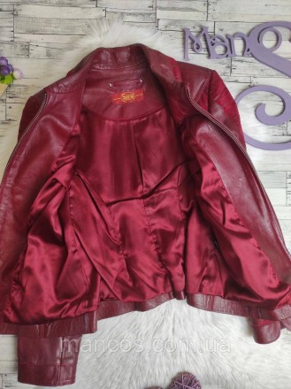 Женская куртка Sirena натуральная кожа красная на молнии
Состояние: б/у, в отлич. . фото 7