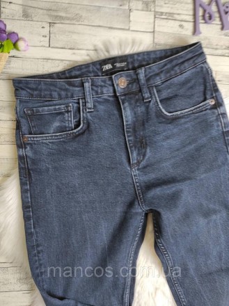 Женские джинсы Zara синие 
Состояние: б/у, в идеальном состоянии
Производитель: . . фото 3