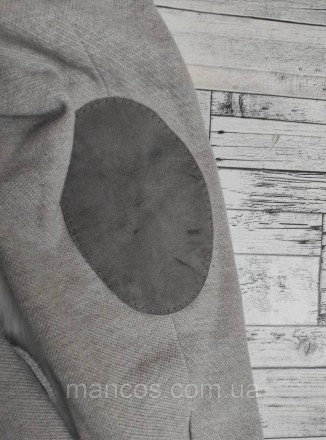 Женский пиджак Zara бежевого цвета с латками на локтях 
Состояние: б/у, в идеаль. . фото 8