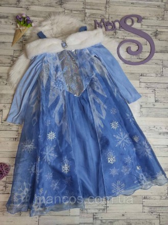 Детское платье Disney для девочек Эльзы Холодное сердце Дисней Frozen 
Состояние. . фото 2
