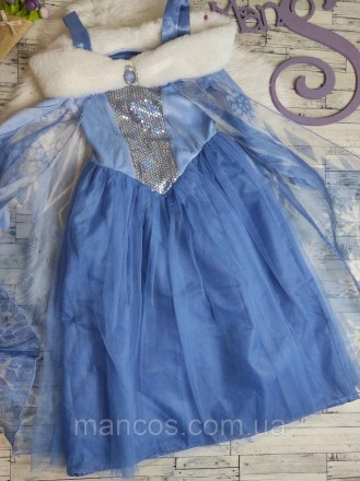 Детское платье Disney для девочек Эльзы Холодное сердце Дисней Frozen 
Состояние. . фото 3