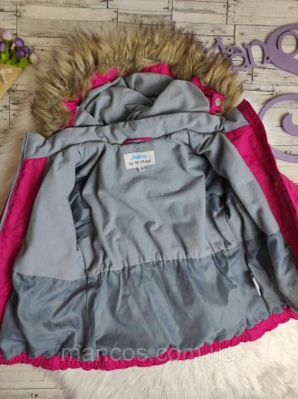 Зимний детский комбинезон Joiks раздельный комплект куртка и полукомбинезон розо. . фото 8