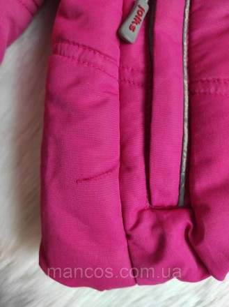 Зимний детский комбинезон Joiks раздельный комплект куртка и полукомбинезон розо. . фото 6