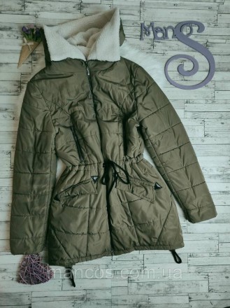 Женская зимняя куртка TDL цвета хаки с капюшоном с высоким воротом
Состояние: б/. . фото 2