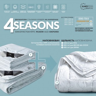 Одеяло Air Dream 4 Seasons универсальное решение для любого времени года. Сочета. . фото 6