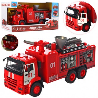 Красочная пожарная машинка 9624 AB – превосходно выполненная реалистичная копия . . фото 2