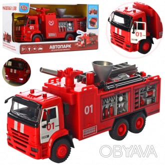 Красочная пожарная машинка 9624 AB – превосходно выполненная реалистичная копия . . фото 1