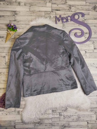 Женский пиджак DM серебристого цвета с принтом 
Состояние: б/у, в идеальном сост. . фото 5