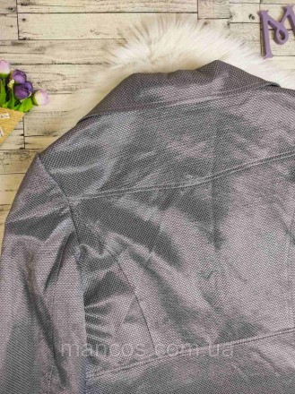 Женский пиджак DM серебристого цвета с принтом 
Состояние: б/у, в идеальном сост. . фото 6