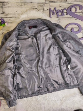 Женский пиджак DM серебристого цвета с принтом 
Состояние: б/у, в идеальном сост. . фото 8