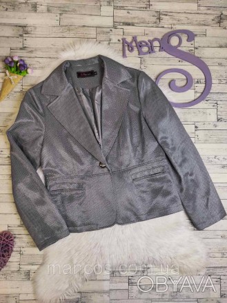Женский пиджак DM серебристого цвета с принтом 
Состояние: б/у, в идеальном сост. . фото 1