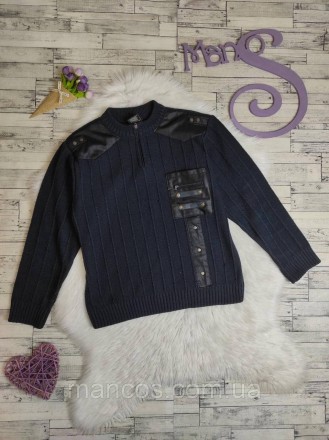 Детский свитер Kanaan для мальчика темно-синий с молнией
Состояние: б/у, в очень. . фото 2