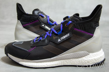 НОВІ  Туристичні черевики Adidas Terrex Free Hyperblue Mid.
   Опис:
-  Створе. . фото 1