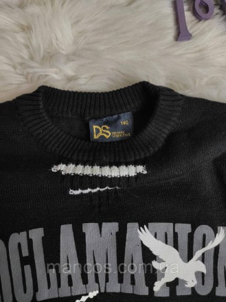 Детский свитер Deloras для мальчика джемпер черный с надписями
Состояние: б/у, в. . фото 7