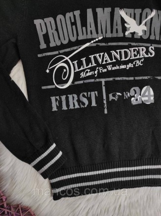 Детский свитер Deloras для мальчика джемпер черный с надписями
Состояние: б/у, в. . фото 4