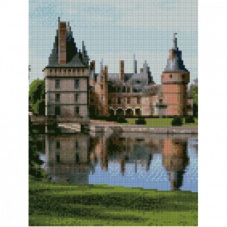 Алмазная мозаика "Замок на воде" от Strateg Картина по номерам с алмазной мозаик. . фото 2