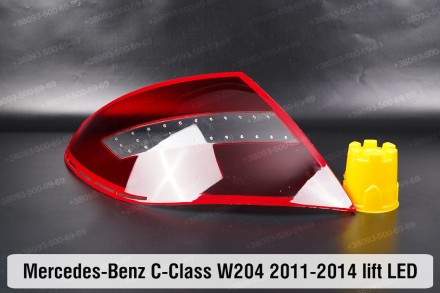 Купити Скло заднього фонаря Mercedes-Benz C-Class W204 LED (2011-2014) рестайлін. . фото 6