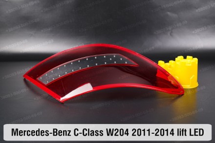 Купити Скло заднього фонаря Mercedes-Benz C-Class W204 LED (2011-2014) рестайлін. . фото 7