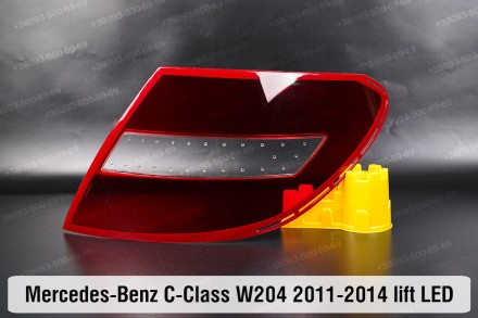 Купити Скло заднього фонаря Mercedes-Benz C-Class W204 LED (2011-2014) рестайлін. . фото 2