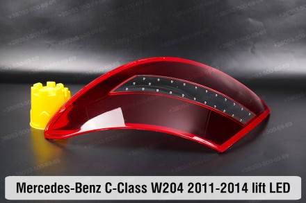 Купити Скло заднього фонаря Mercedes-Benz C-Class W204 LED (2011-2014) рестайлін. . фото 9