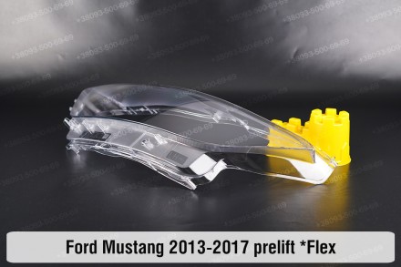 Стекло на фару Ford Mustang Mk6 (2013-2017) выступ VI поколение дорестайлинг лев. . фото 8