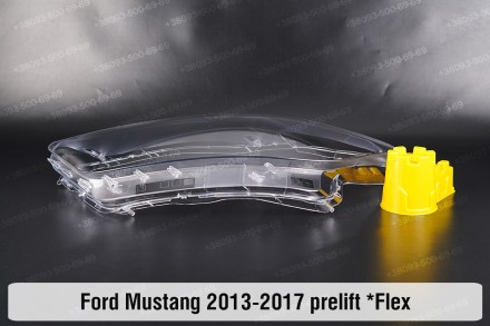 Стекло на фару Ford Mustang Mk6 (2013-2017) выступ VI поколение дорестайлинг лев. . фото 9
