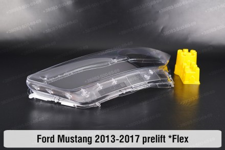 Стекло на фару Ford Mustang Mk6 (2013-2017) выступ VI поколение дорестайлинг лев. . фото 7