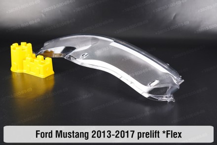 Стекло на фару Ford Mustang Mk6 (2013-2017) выступ VI поколение дорестайлинг лев. . фото 10