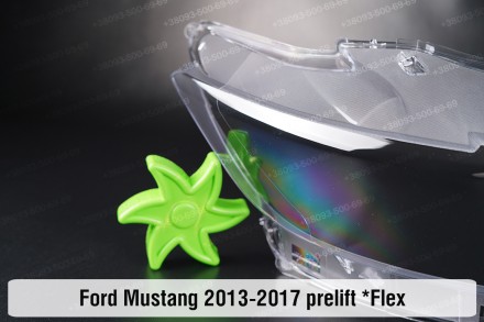 Стекло на фару Ford Mustang Mk6 (2013-2017) выступ VI поколение дорестайлинг пра. . фото 4