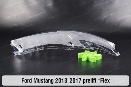 Стекло на фару Ford Mustang Mk6 (2013-2017) выступ VI поколение дорестайлинг пра. . фото 6