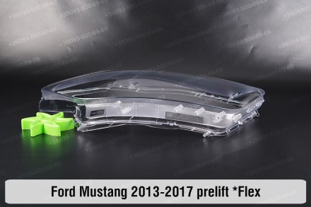 Стекло на фару Ford Mustang Mk6 (2013-2017) выступ VI поколение дорестайлинг пра. . фото 8