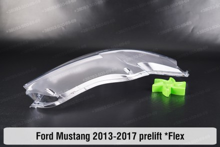 Стекло на фару Ford Mustang Mk6 (2013-2017) выступ VI поколение дорестайлинг пра. . фото 10